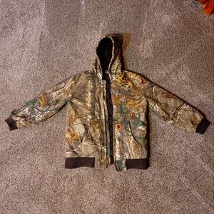 Boys Camo Carhartt jacket Large 14-16